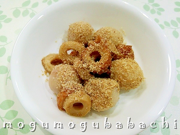 里芋とちくわの胡麻煮