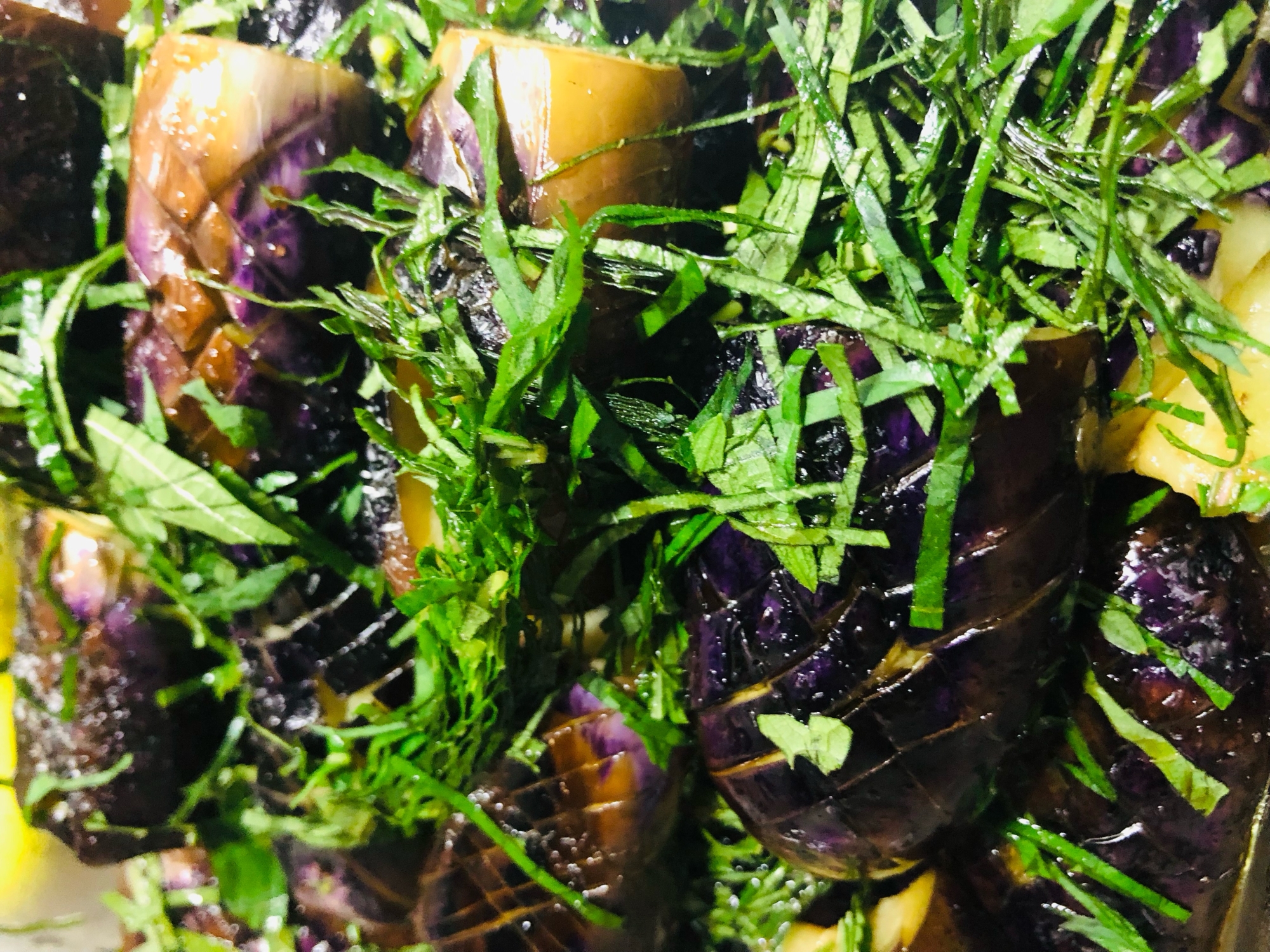 お弁当にも!大葉と揚げなすの作り置き