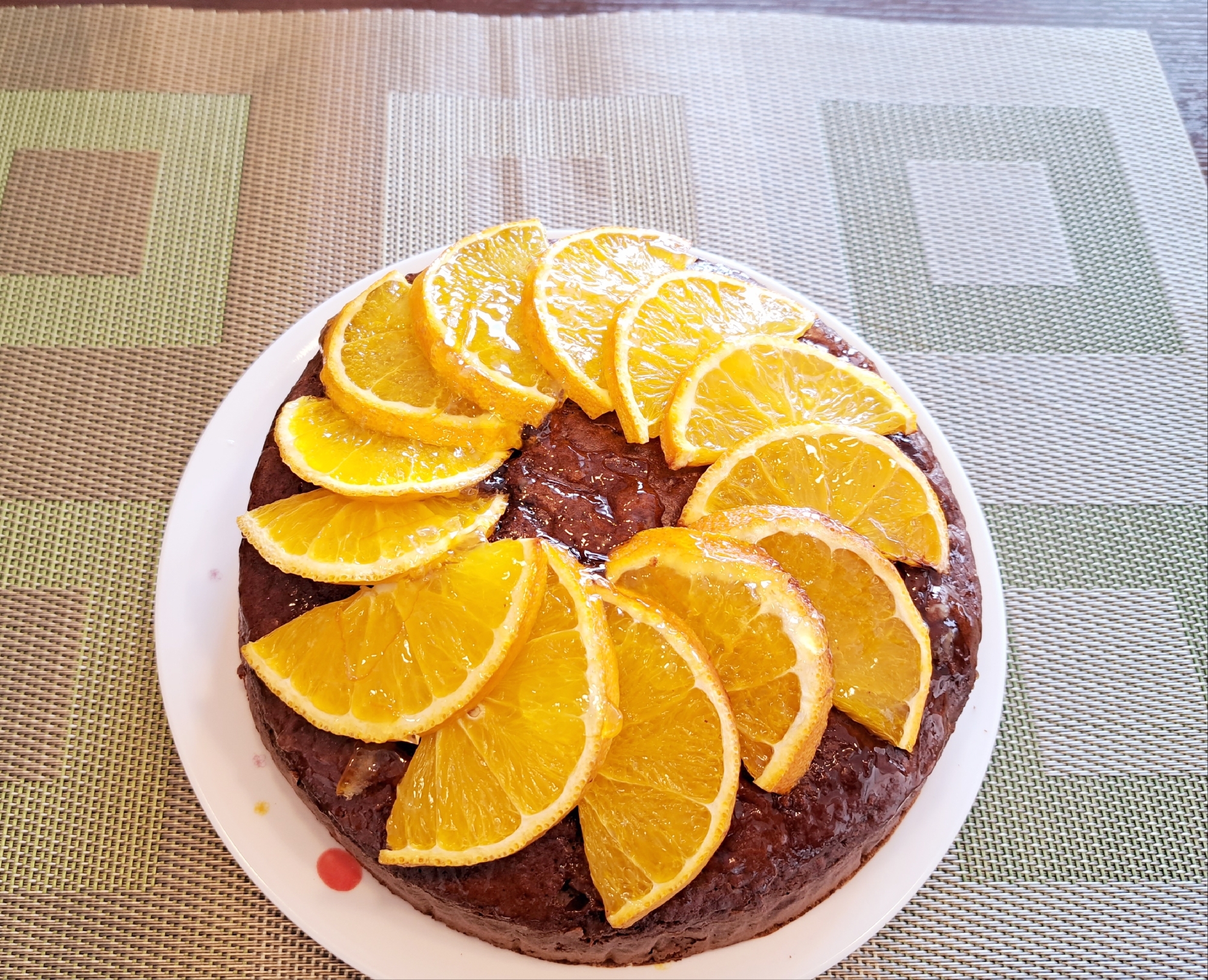 バレンタインに♡ オレンジ ショコラケーキ