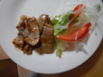 軟らかっ☆豚肉のニンニク生姜焼き