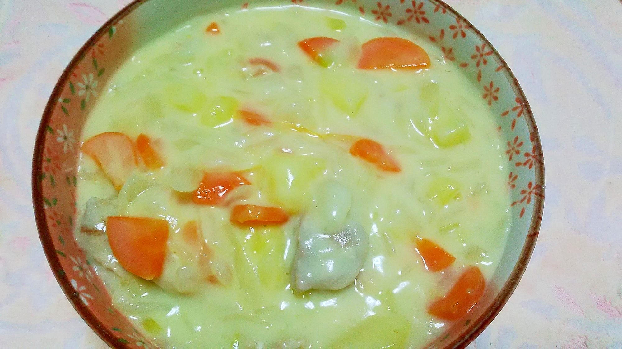 鶏もも肉の豆乳シチュー