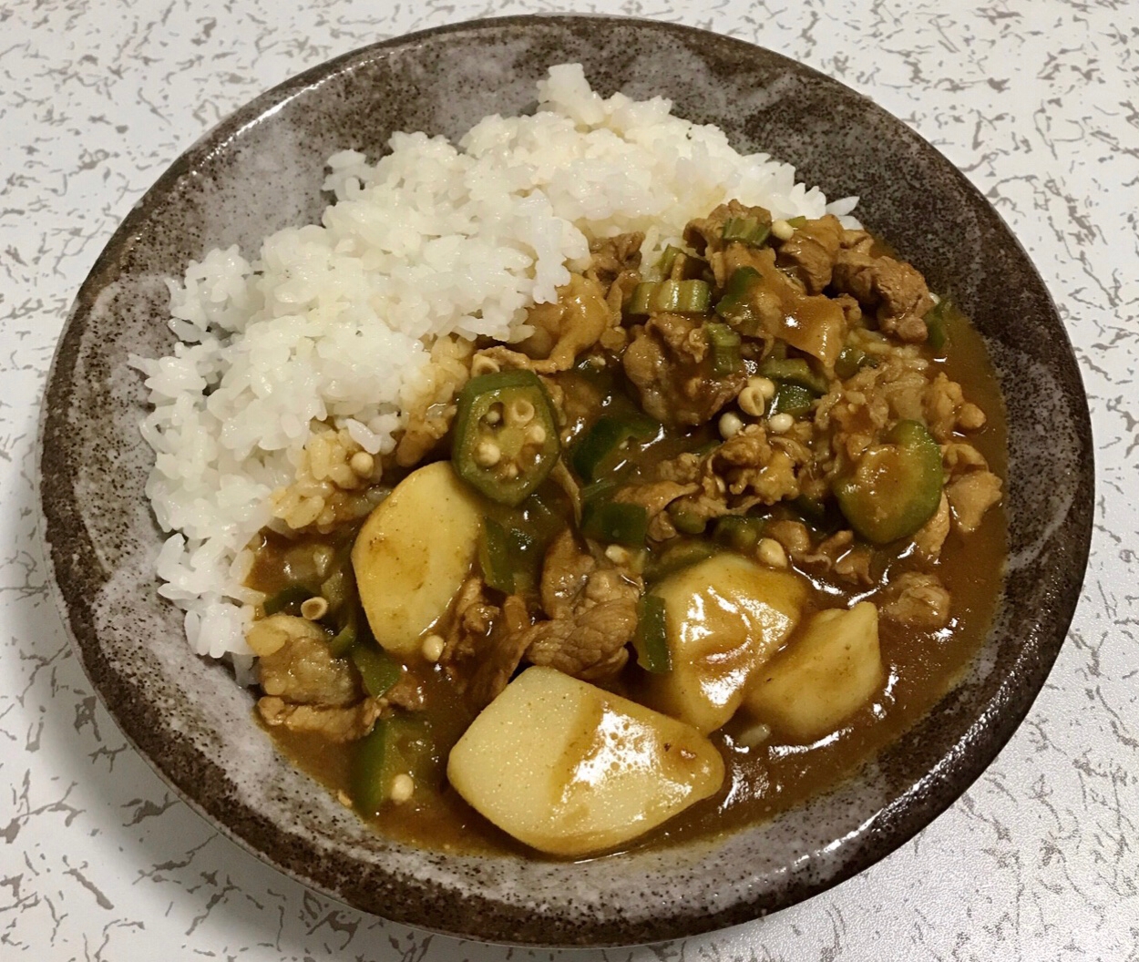 オクラと里芋のカレー