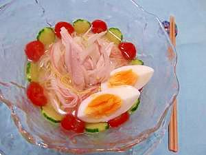 ひんやり☆チキンコンソメ素麺