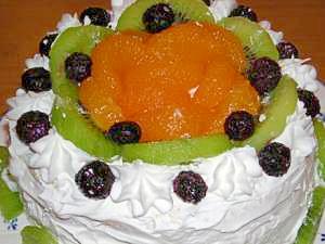 キウイとみかんのデコレーションケーキ レシピ 作り方 By ココアケア 楽天レシピ