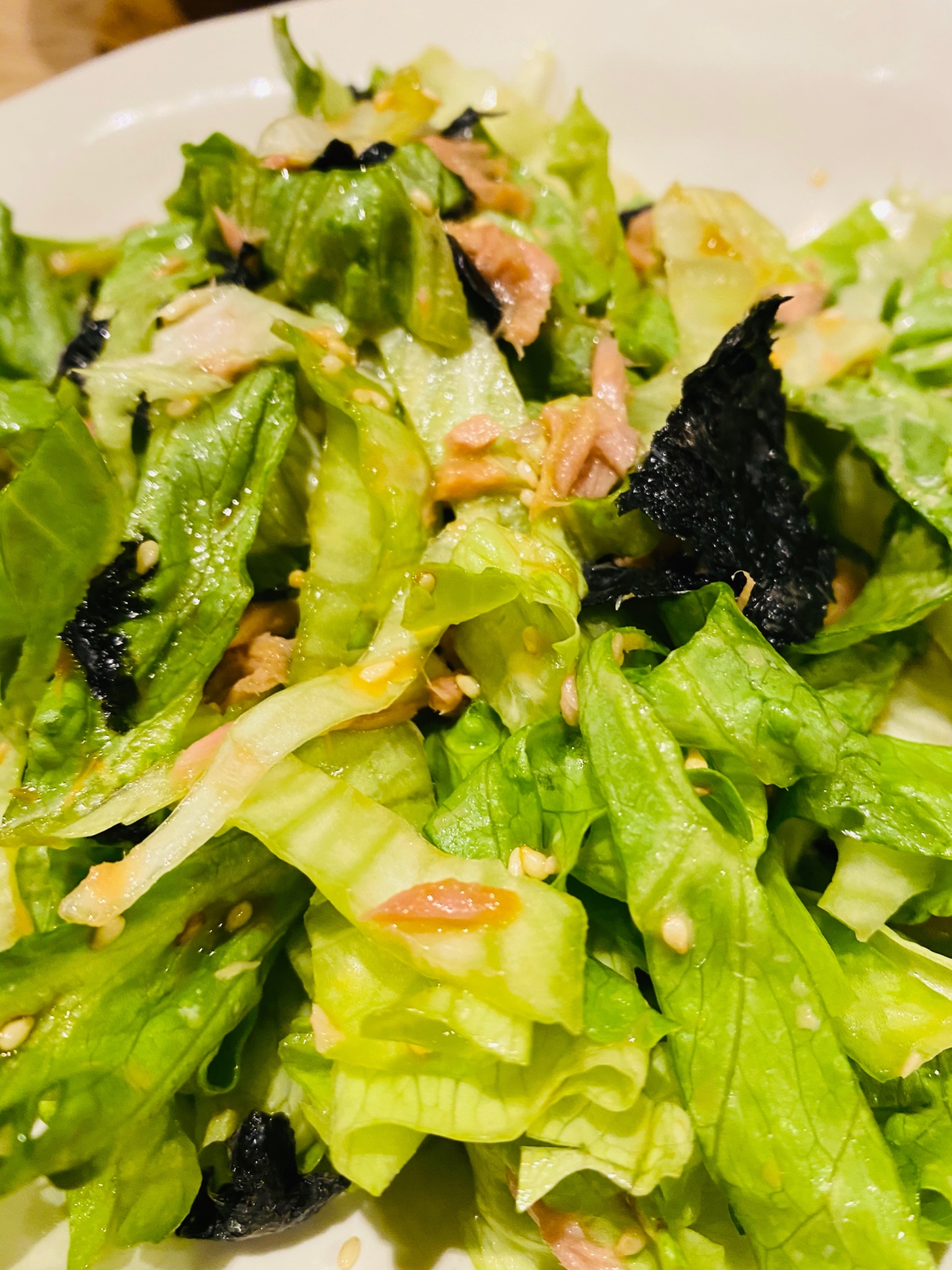 レタスとツナのうまうまサラダ レシピ 作り方 By Kimuキッチン O 楽天レシピ