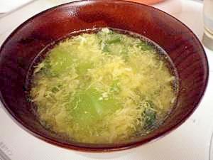 青梗菜の卵スープ