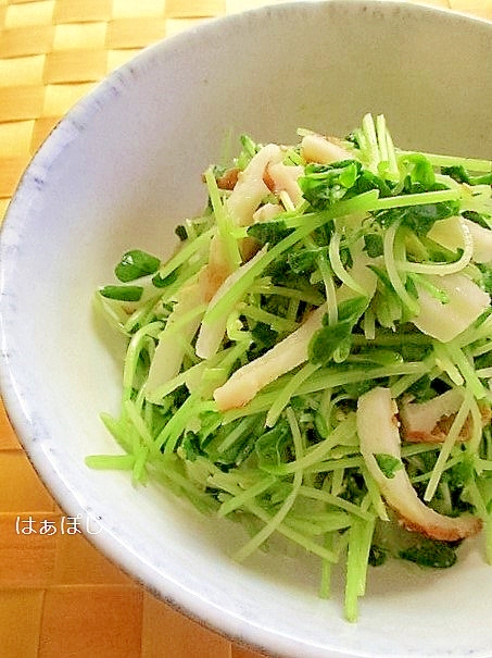 レンジで♪豆苗とちくわのナムル