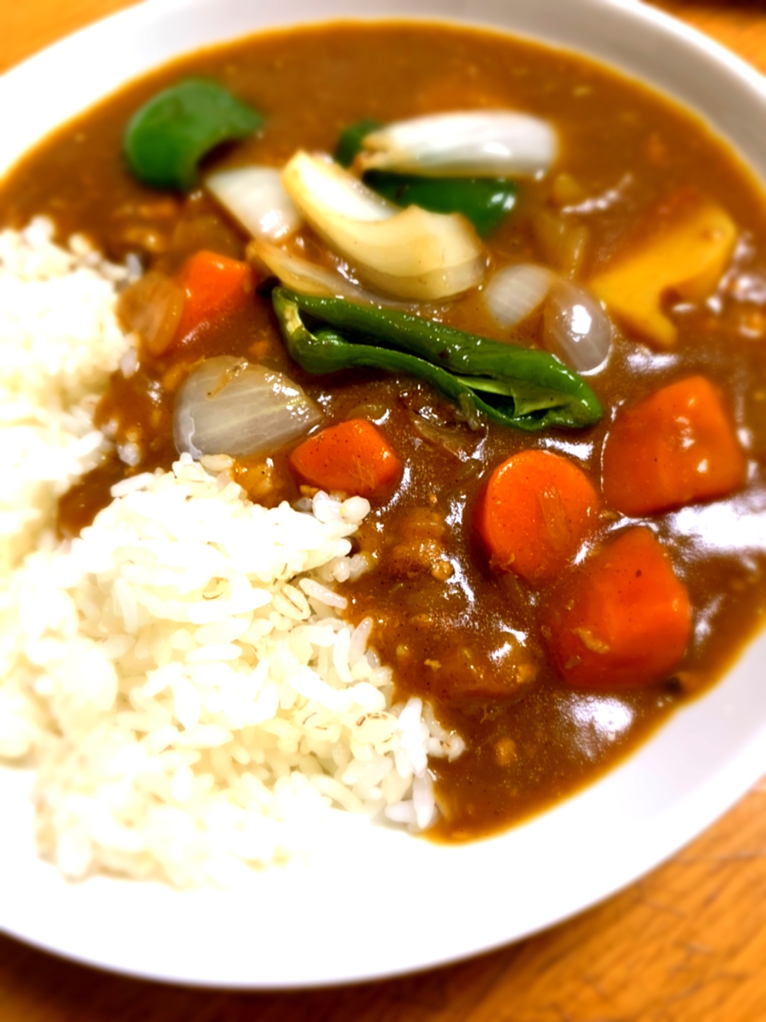 ピーマン入りカレー