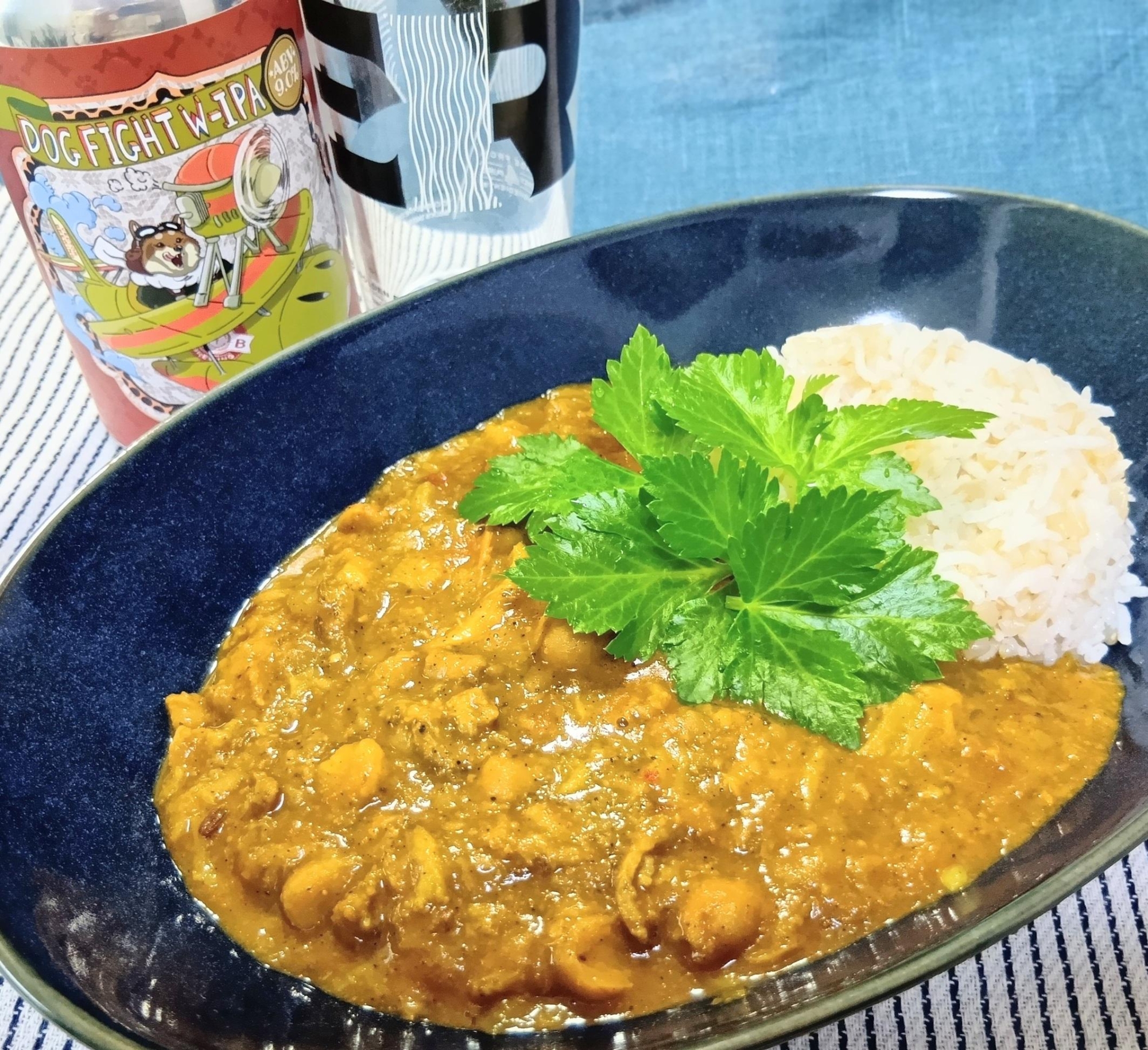 ほろほろチキンとひよこ豆のココナッツカレー