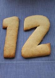 型抜きクッキー 大きな数字 お誕生日ケーキの上に レシピ 作り方 By こりす 楽天レシピ