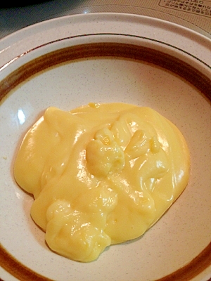 卵黄1個でカスタード