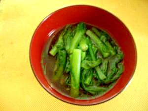 春菊と麺つゆONLY!春菊のおひたし