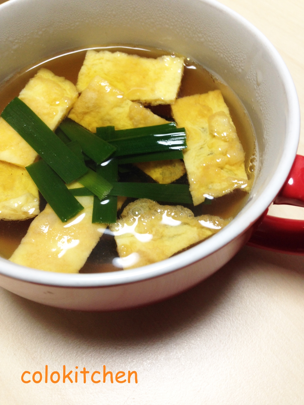 クセのない!!うす焼き卵とニラのエスニックスープ