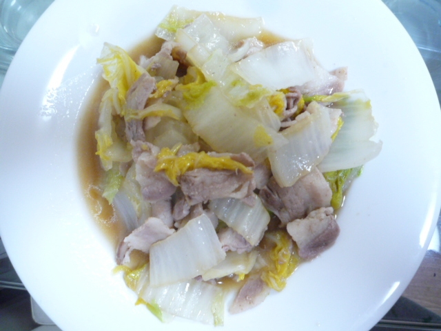豚肉と白菜の蒸し煮