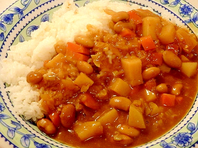 大豆と白菜のカレー