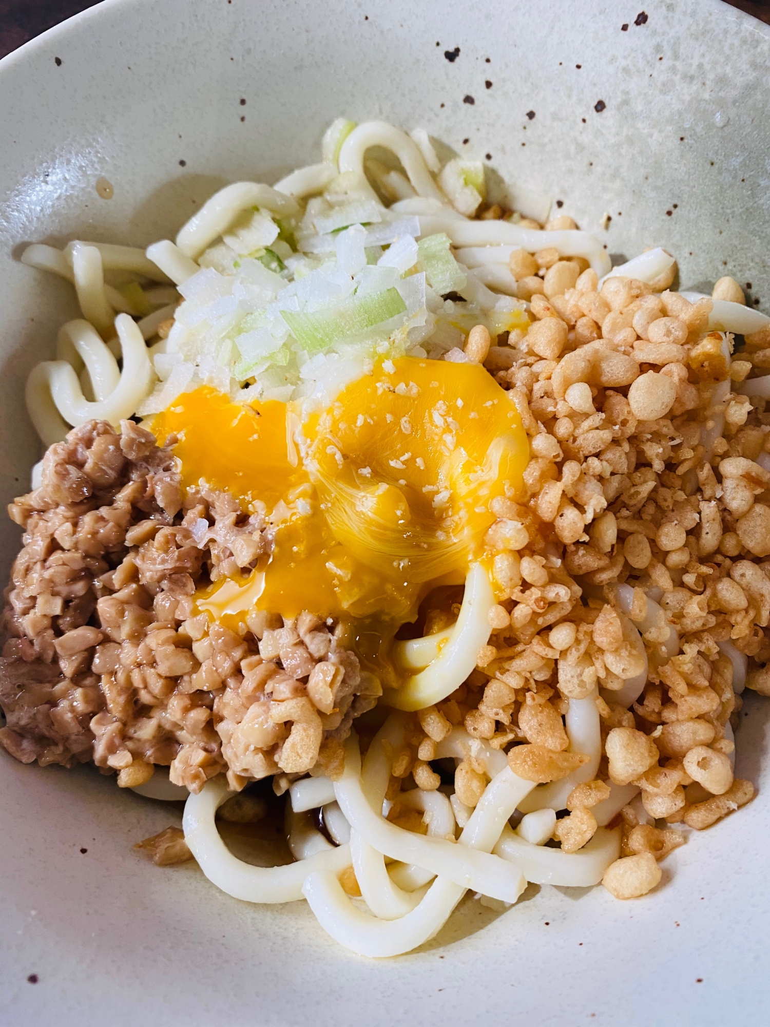 簡単　冷たいぶっかけうどん