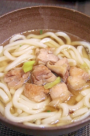 鴨南蛮風☆鶏南蛮うどん