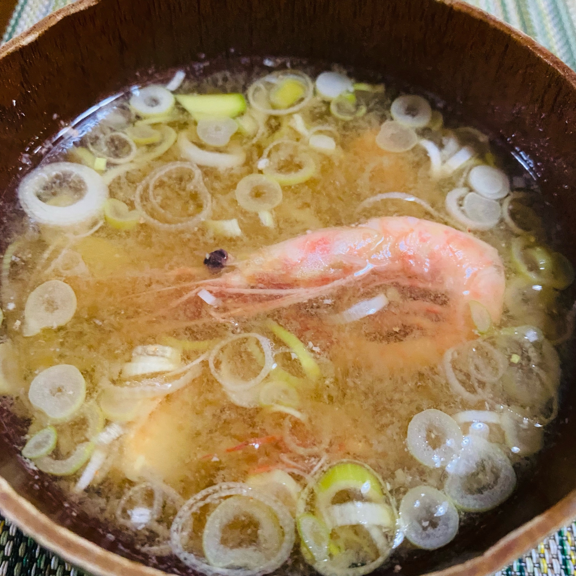 甘海老を食す！甘海老の味噌汁