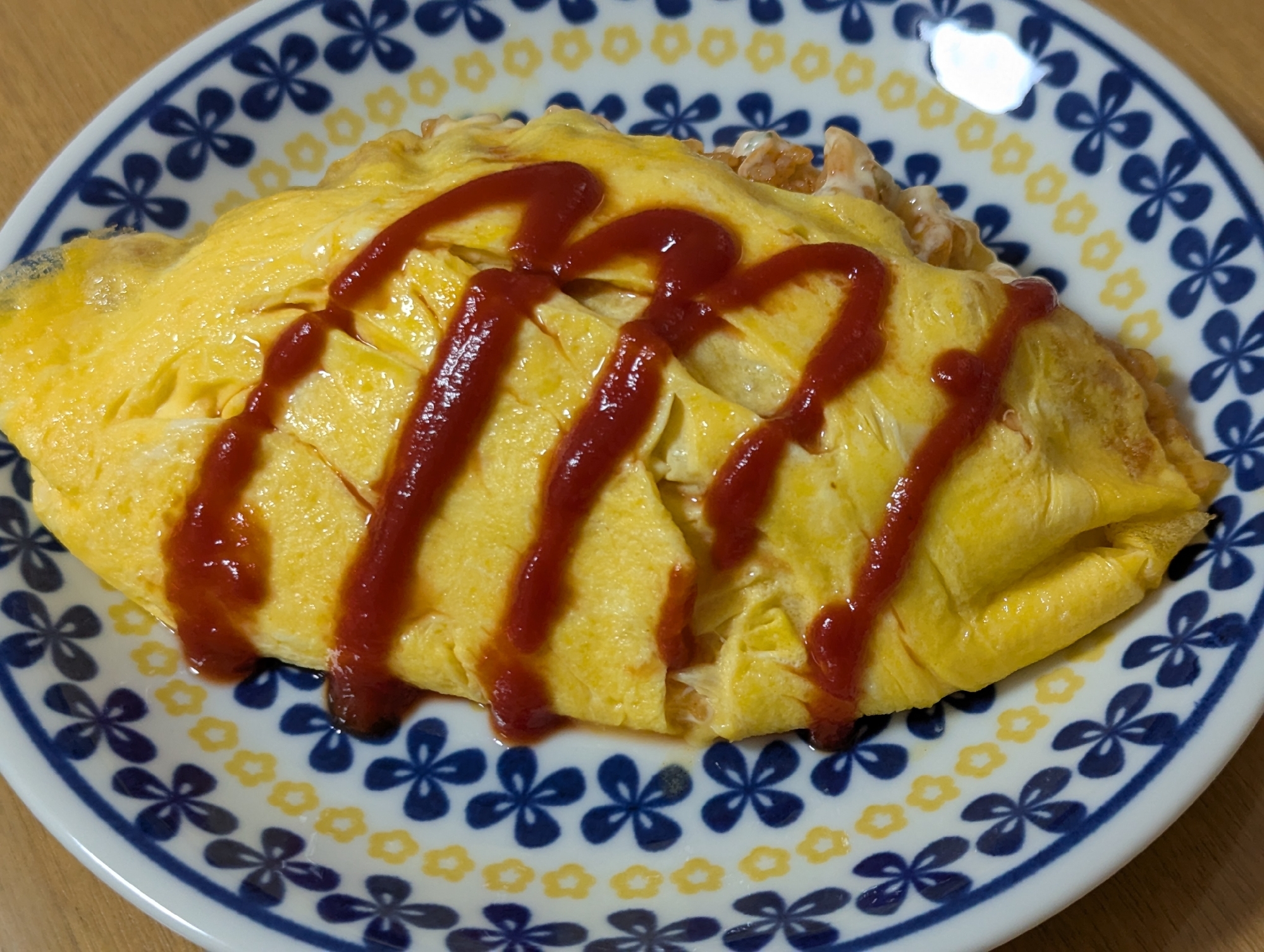 小松菜入りオムライス