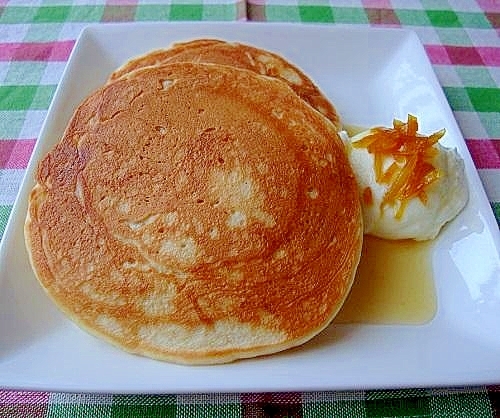 卵不使用 食べきり イーストのパンケーキ