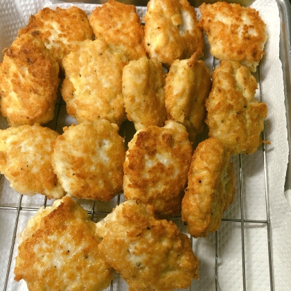 ＊簡単＊鶏胸肉と豆腐のふんわりチキンナゲット