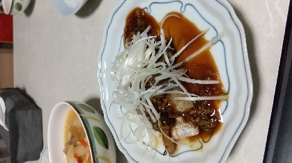 いつもブリは照り焼きにしていまさしたが、さっぱりタレ☆これすごく、いいですね！！