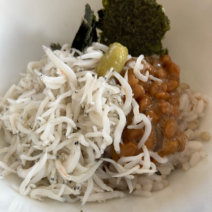 子供が大好き！しらす納豆ご飯