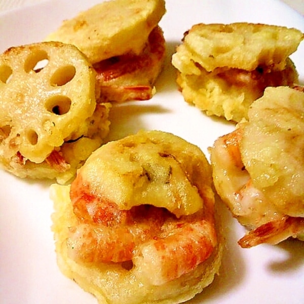 小海老とレンコンのはさみ揚げ レシピ 作り方 By ねここ25 楽天レシピ 小海老とレンコンのはさみ揚げ レシピ 作り方 By ねここ25 楽天レシピ