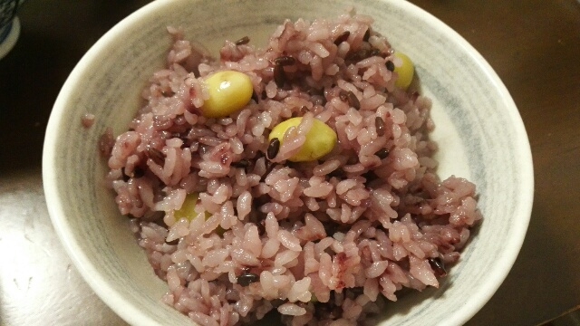 銀杏黒米ご飯