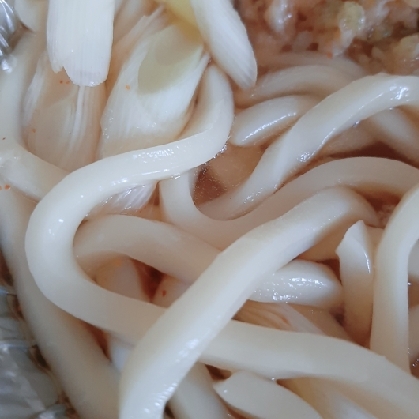 残りおでんで　☆　煮込みうどん