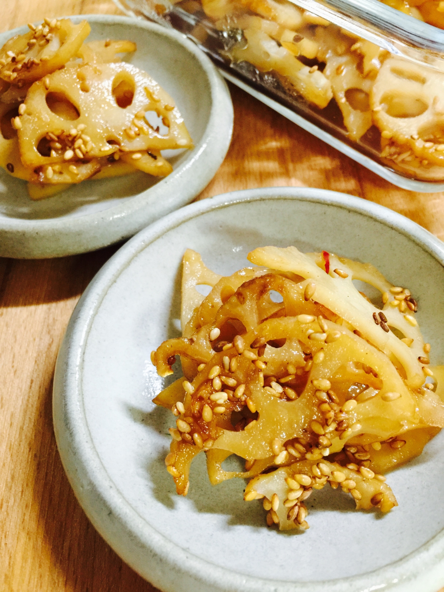 簡単!作り置きおかず!レンコンのにんにく炒め