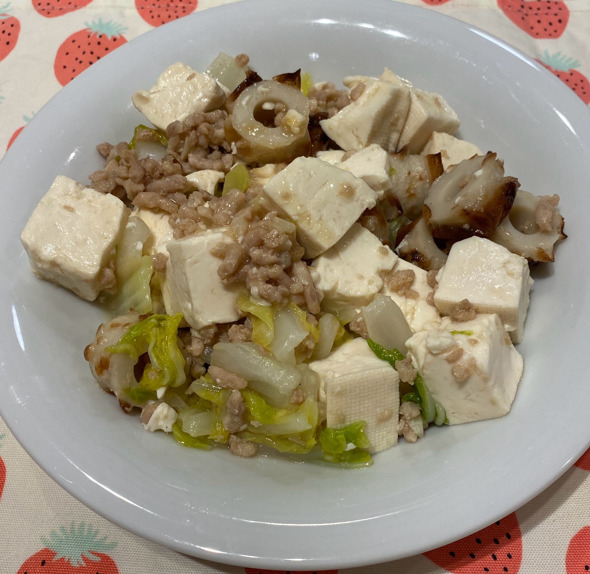 ちくわ入り☆塩麻婆豆腐