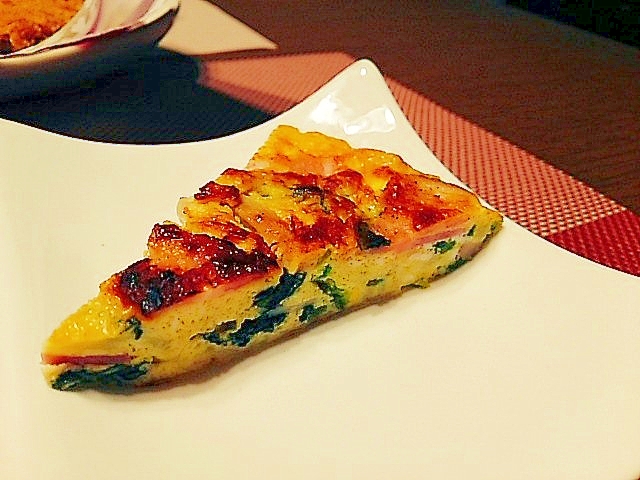 フライパンでほうれん草のキッシュ レシピ 作り方 By Kitty2326 楽天レシピ フライパンでほうれん草のキッシュ レシピ 作り方 By Kitty2326 楽天レシピ