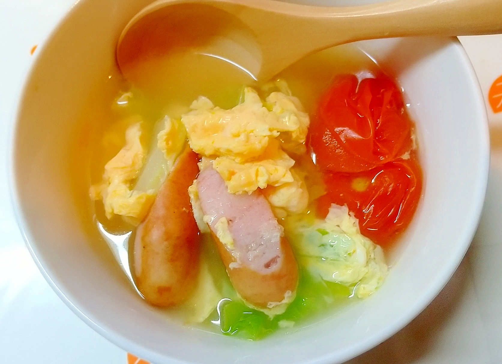 朝食に、簡単野菜スープ