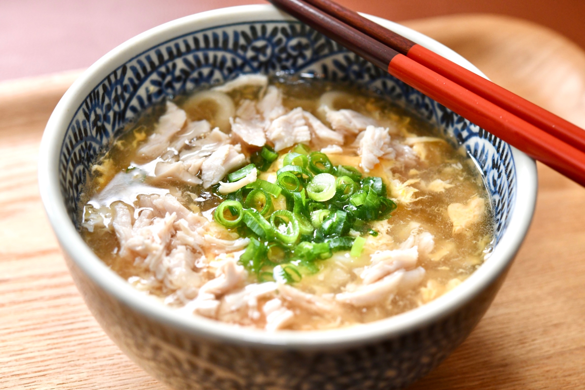 ささみと卵のあんかけうどん