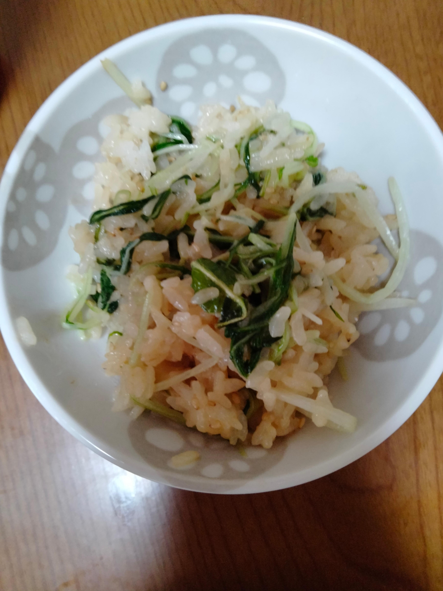 水菜ごはん