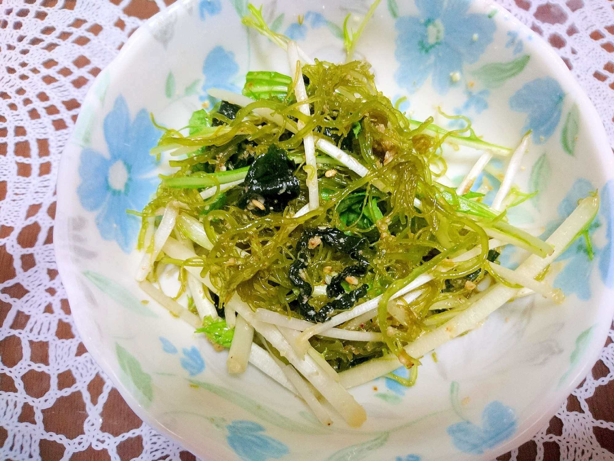 おご海苔と水菜のサラダ