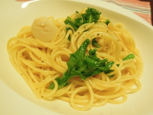 帆立と菜の花のペペロンチーノ レシピ 作り方 By いないいないだあ 楽天レシピ 帆立と菜の花のペペロンチーノ レシピ 作り方 By いないいないだあ 楽天レシピ