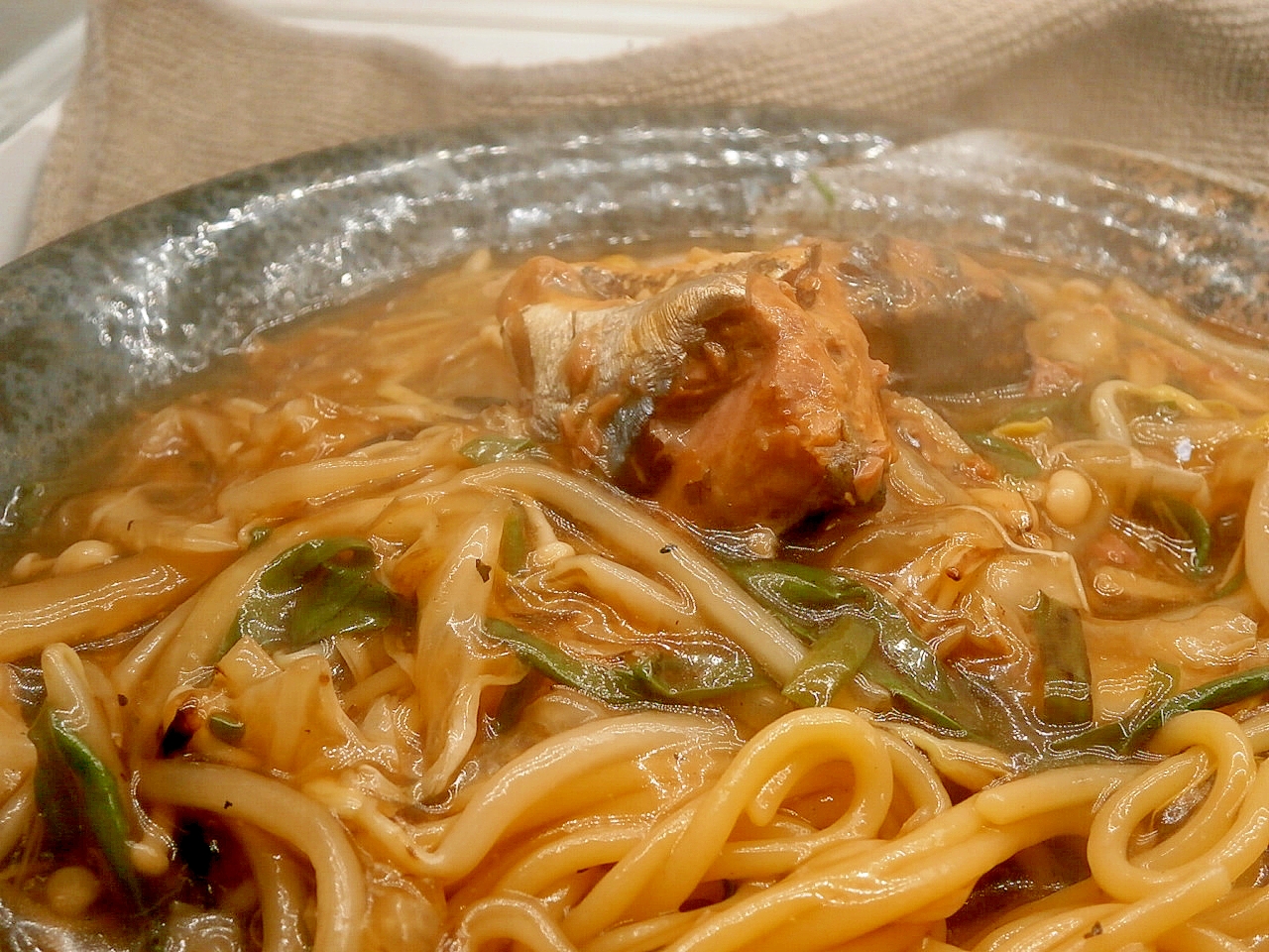 パスタの麺でWサンマーメン