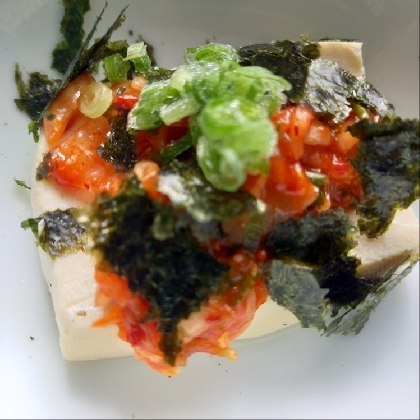 ⚠️糖質制限⚠️キムチ豆腐✨健康 低カロ 塩不使用