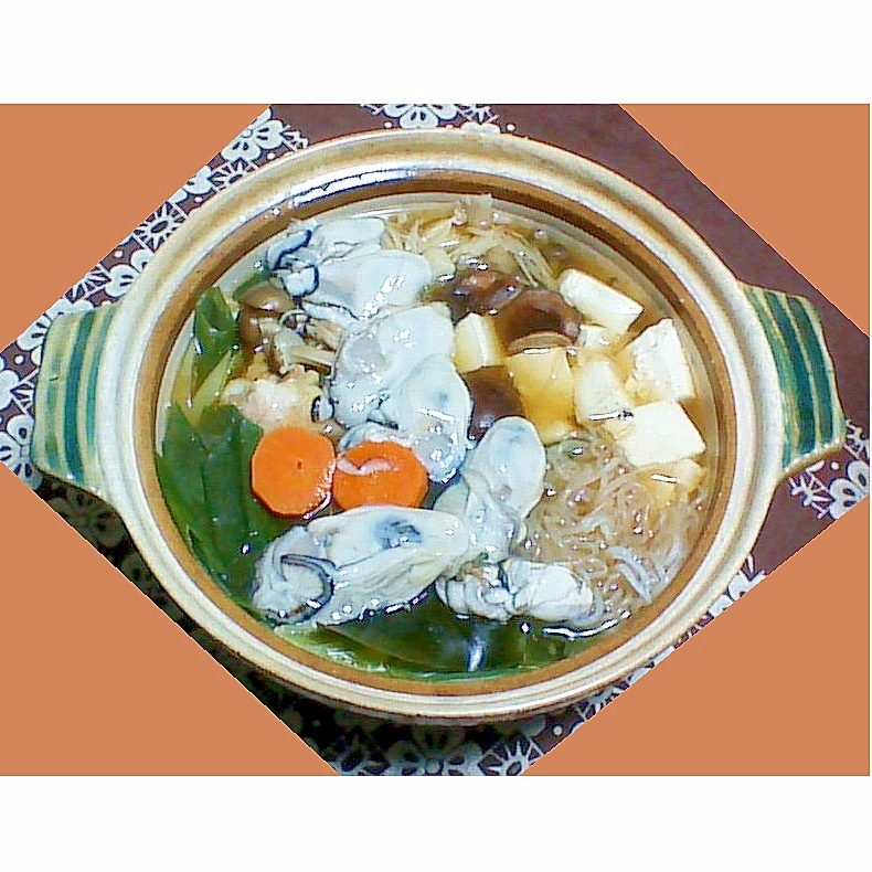 牡蠣鍋(しょうゆベース)