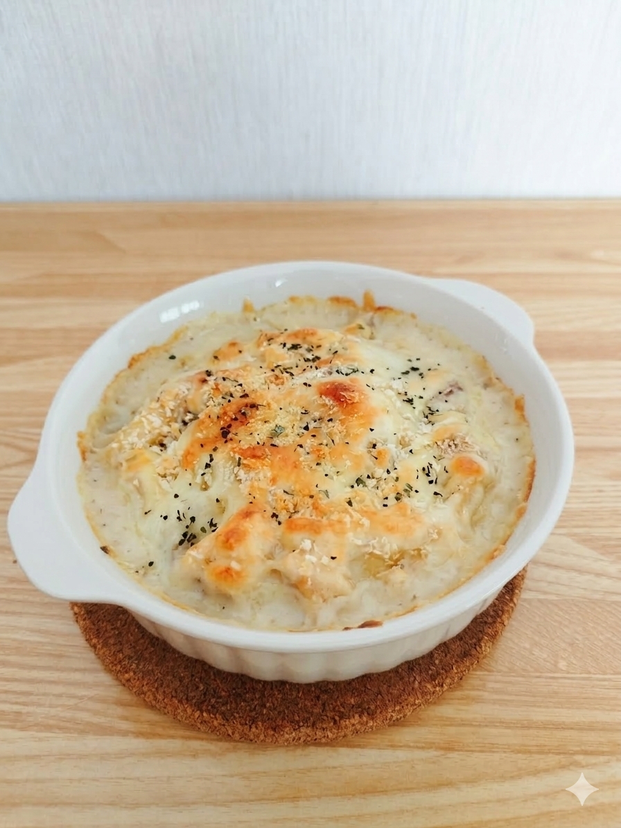 とろ~り具だくさん【チキンマカロニグラタン】