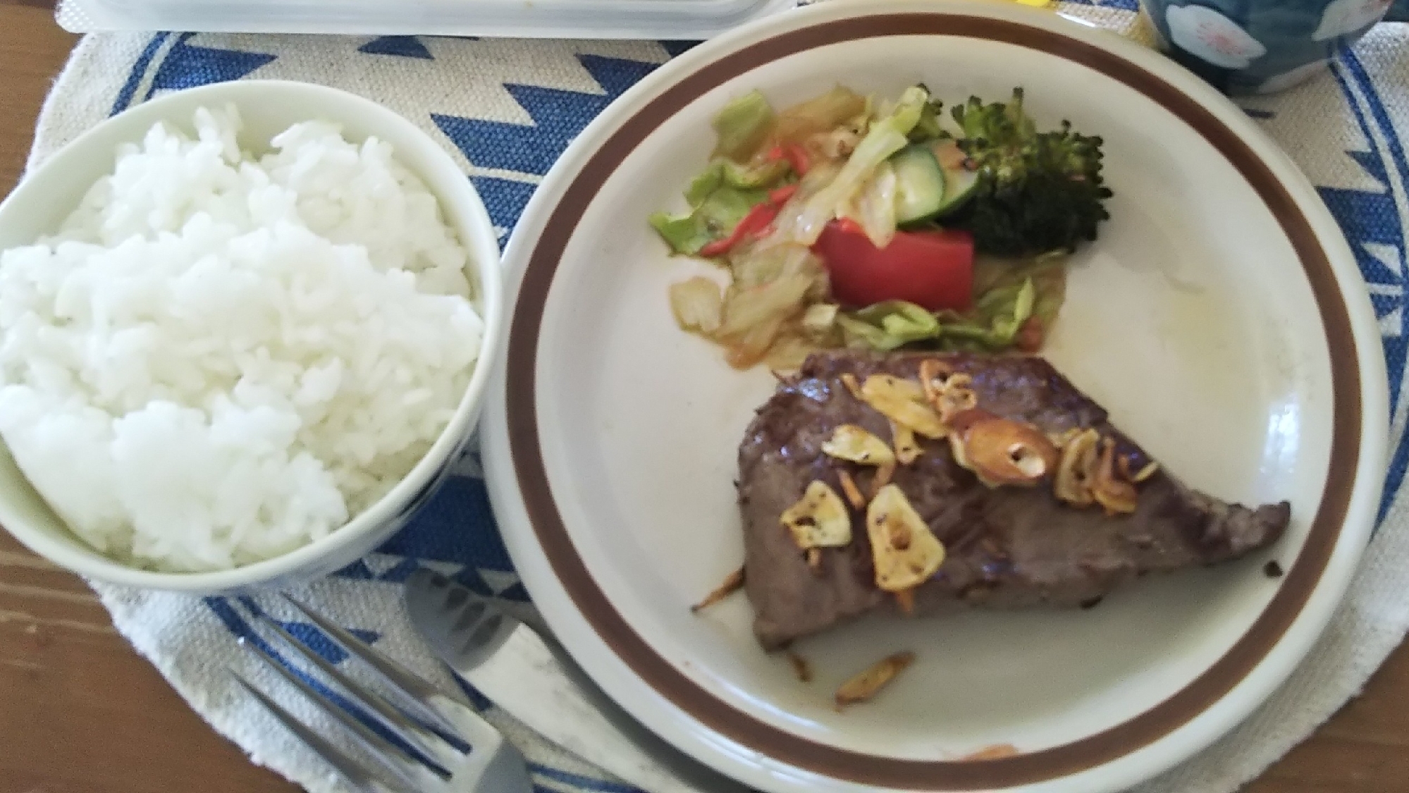 *~ステーキ定食~*自分用