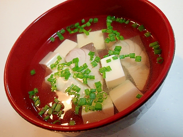 鰤と豆腐のお吸い物♬