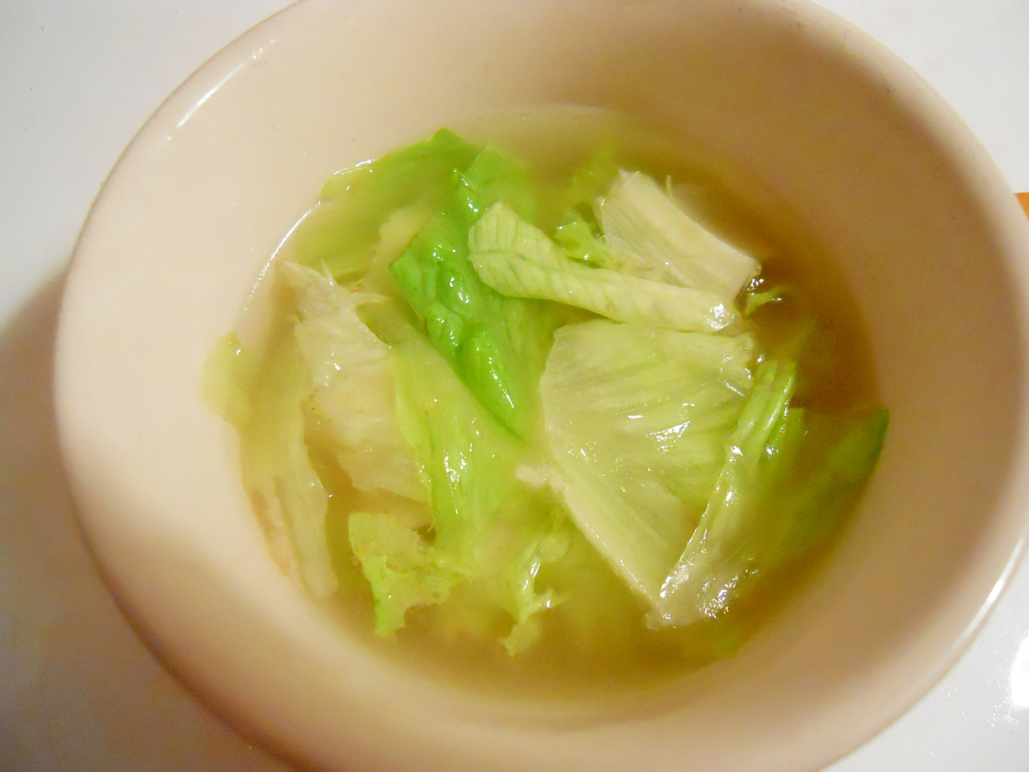 夜中の小腹対策に レタスとオオバコで中華スープ レシピ 作り方 By ブ 子 楽天レシピ 夜中の小腹対策に レタスとオオバコで中華スープ レシピ 作り方 By ブ 子 楽天レシピ