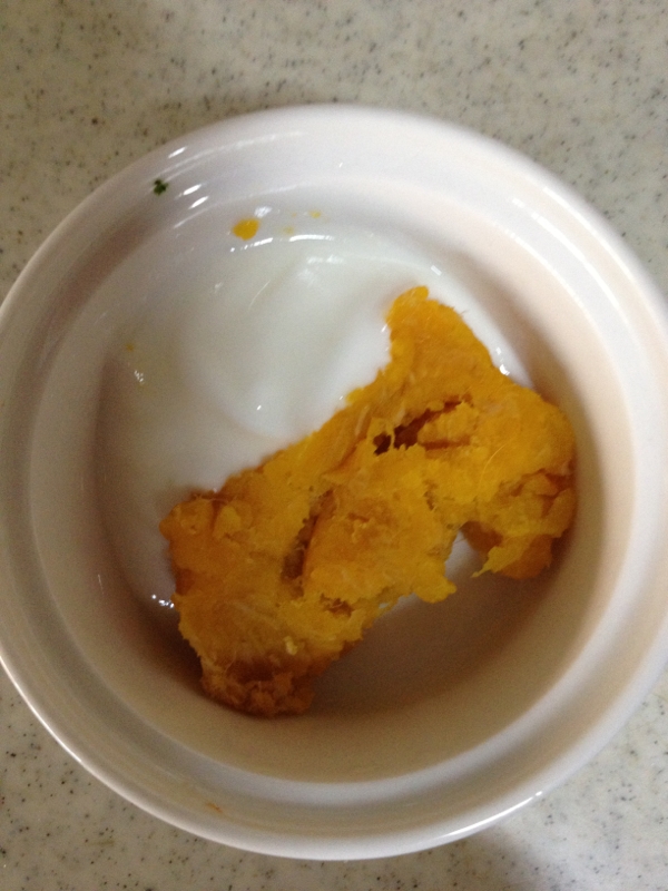 離乳食中期 かぼちゃヨーグルト