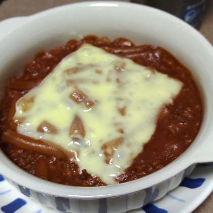 作り置き素材で作る☆ミートスパゲティグラタン