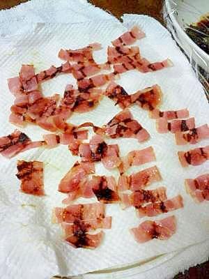 ヘルシー！レンジでお手軽カリカリベーコン♪ レシピ・作り方 by