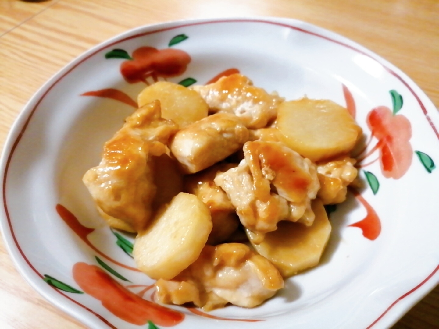 ささみと長芋の炒め物