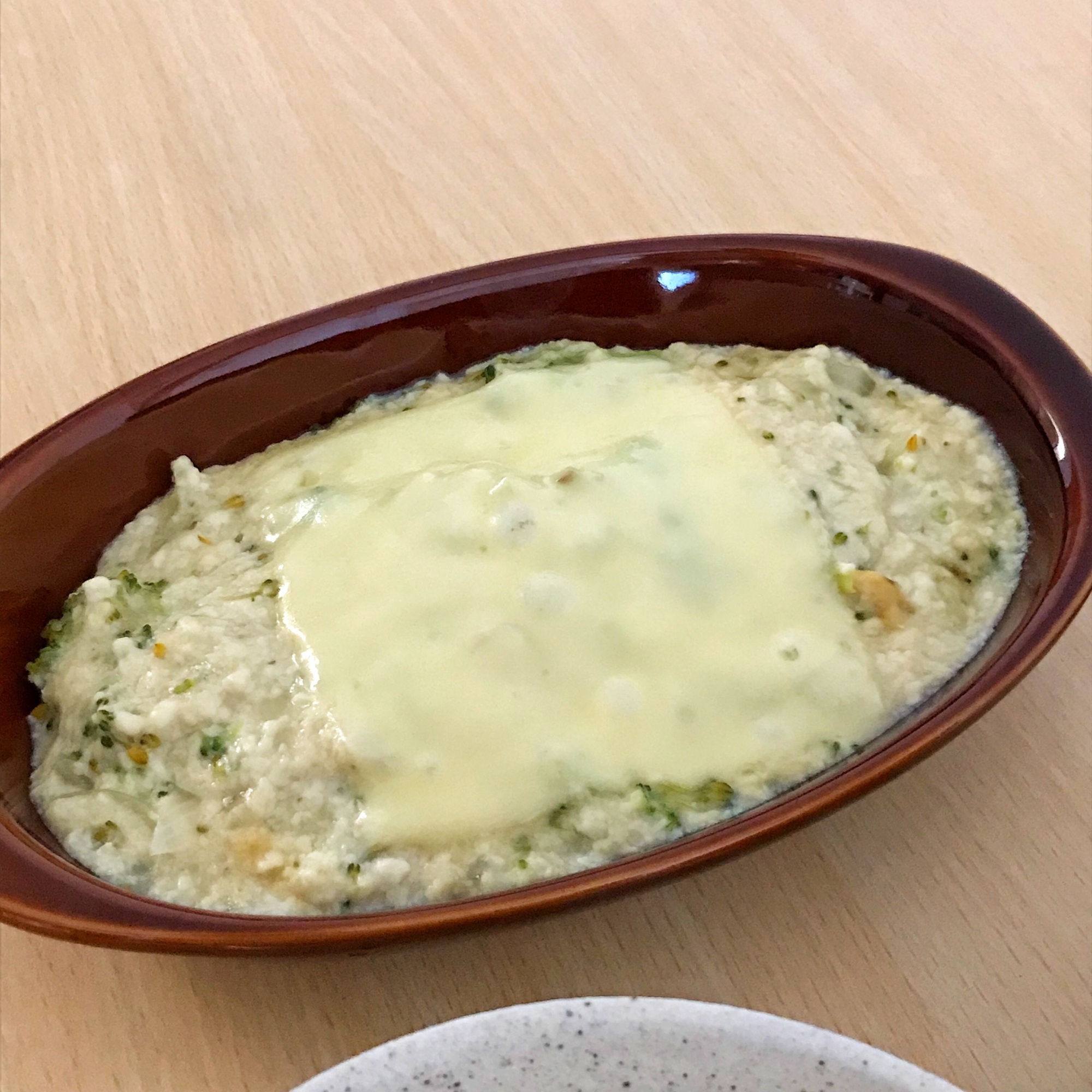 ブロッコリーの豆腐グラタン